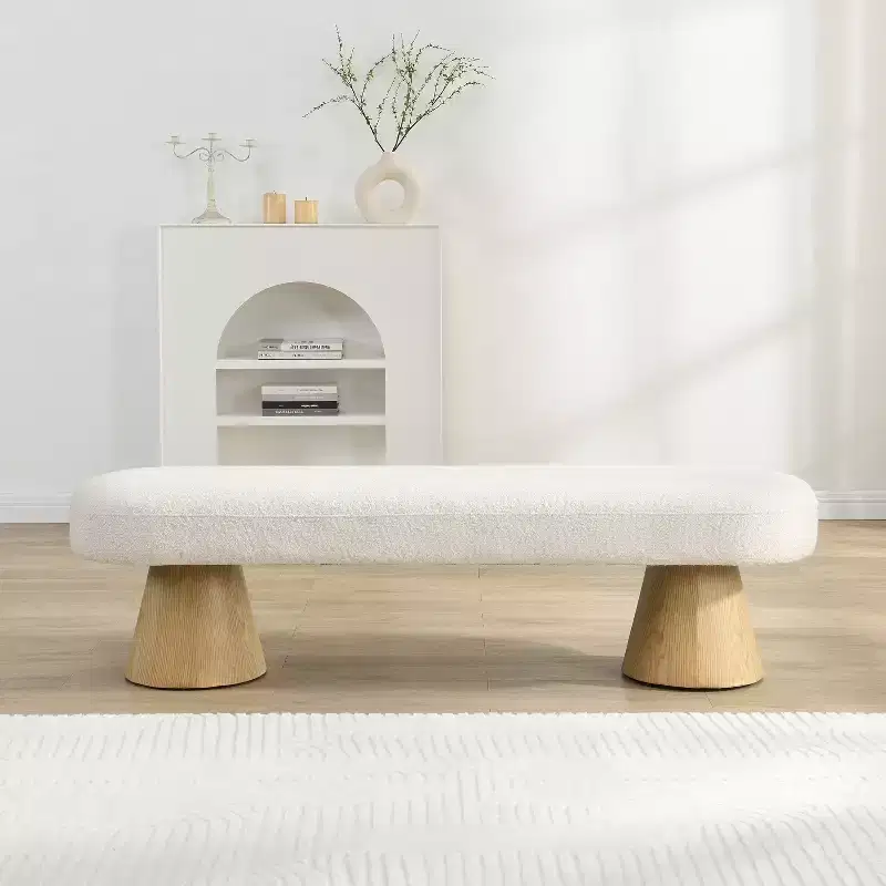 Christopher Knight Home Hermose 64 Modern Muti-functional Boucle Upholstered Dining Bench