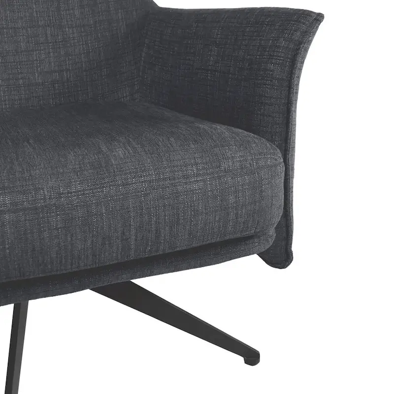 Aura Upholstered Swivel Chair by East at Main - 29.5x28.5x31