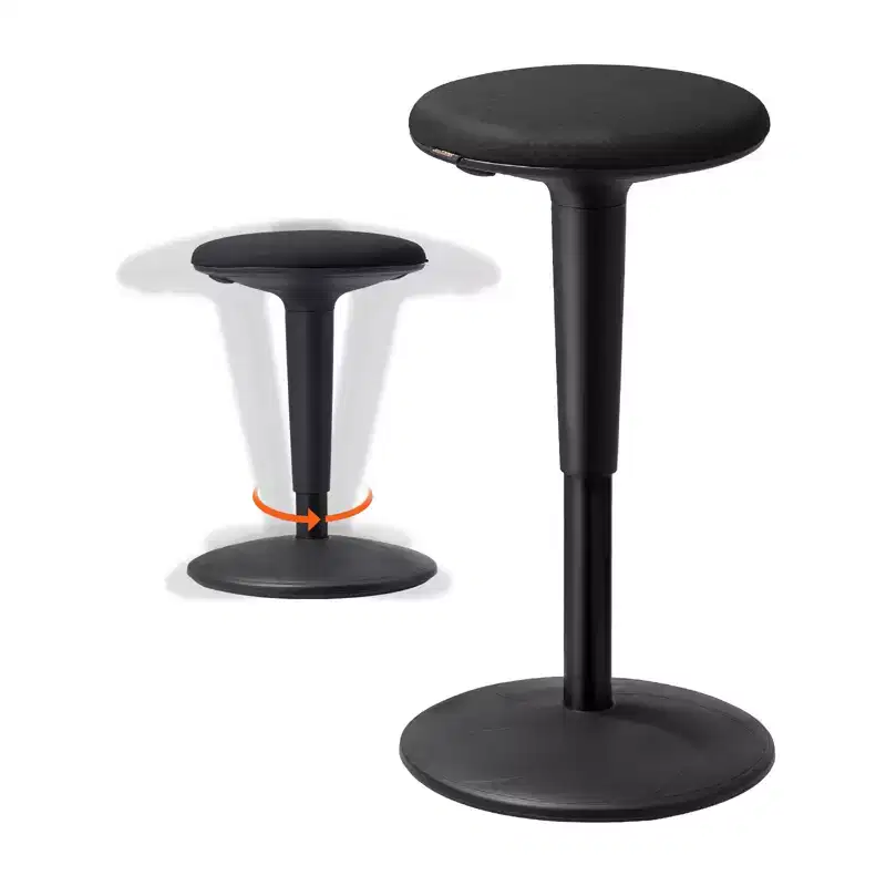 VEVOR Wobble Chair,Height-Adjustable (21.7-28.3) Active Chair,Flexible Seating Wobble Stool Made of Iron Improves Focus & Posture, Age 12-18, Black