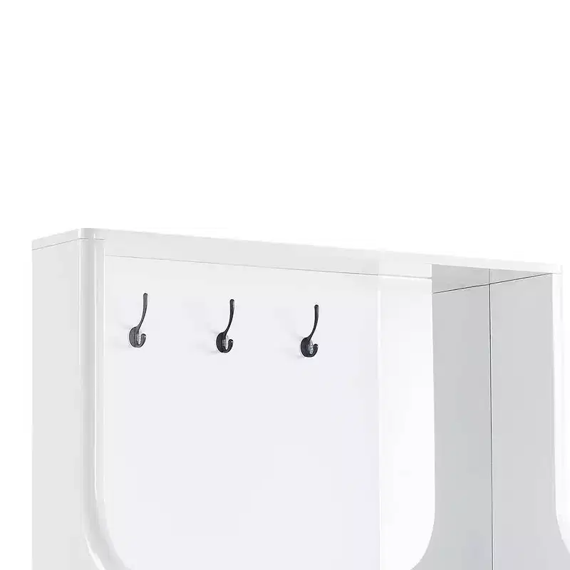 Buck 43" Hall Trees White High Gloss - Acme Furniture