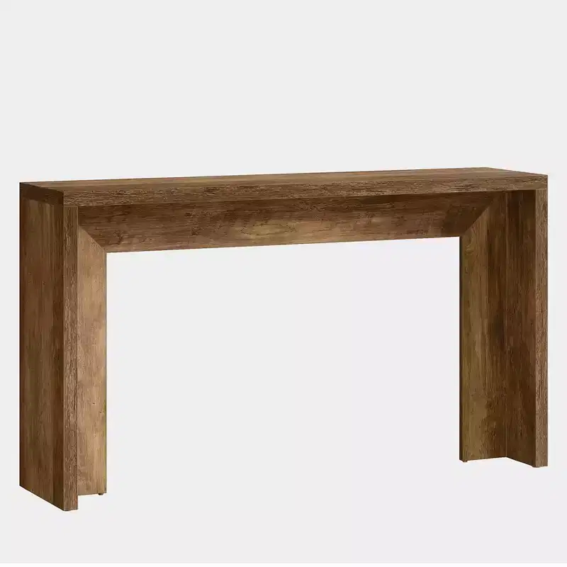 Lantine 55.12 Farmhouse Console Table, Narrow Wooden Sofa Table For Entryway, Hallway, Living Room, Foyer