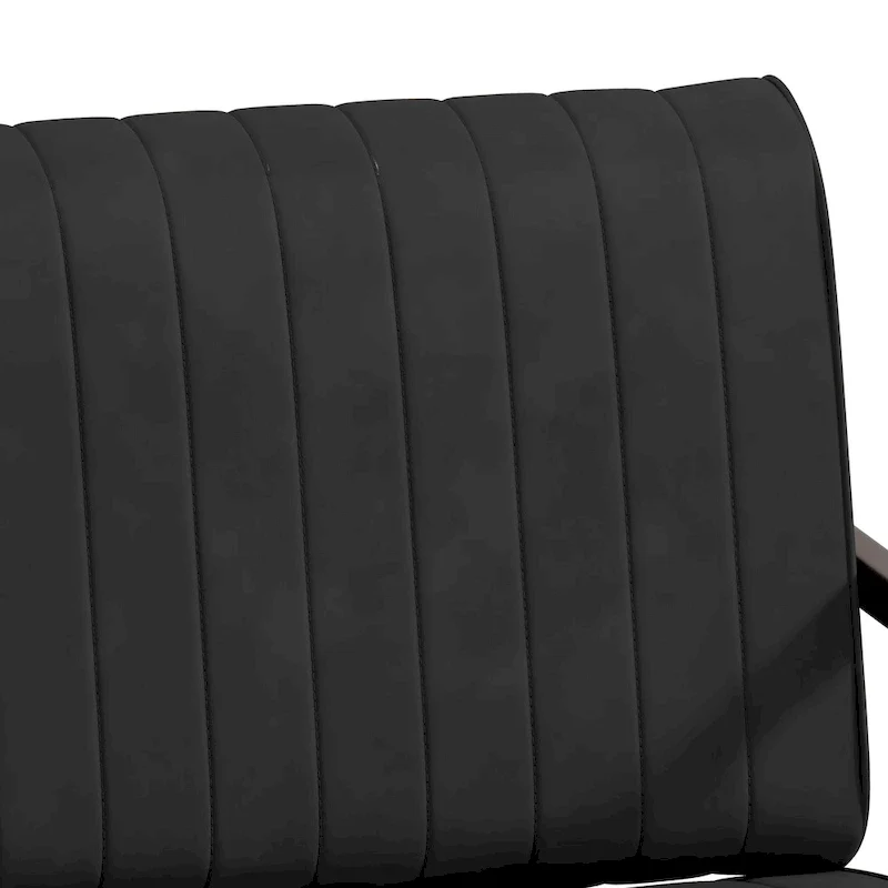 PU Leather Accent Chair with Padded Backrest