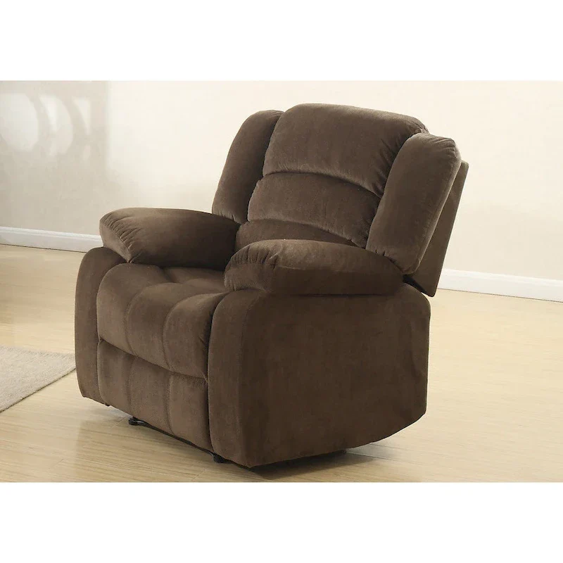 Brown Manual Reclining Chair, Single Seat