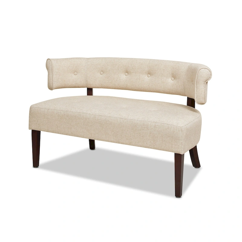 Jared 51 Modern Recessed Arm Tufted Bench Settee