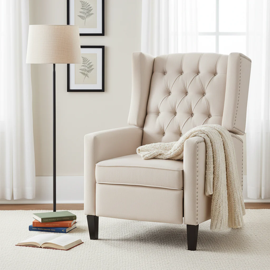 27.16 Wide Manual Wing Chair Recliner