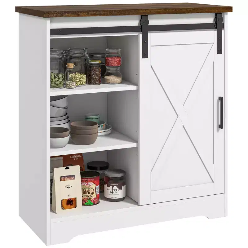 Farmhouse Coffee Bar Cabinet - 33
