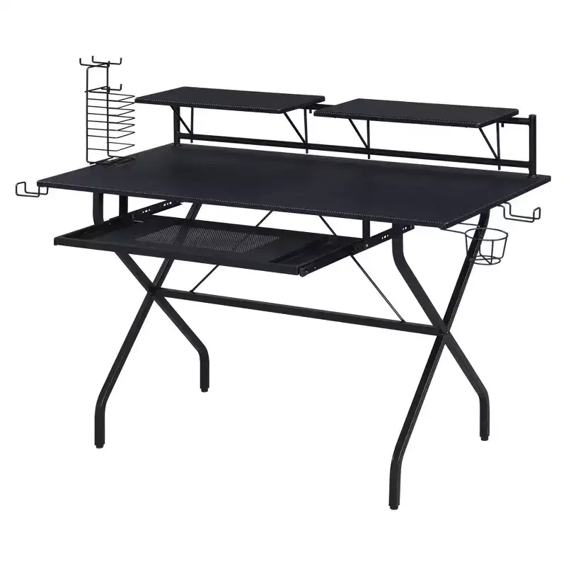 45 in.H Black Color Steel Standing Desk with No Storage