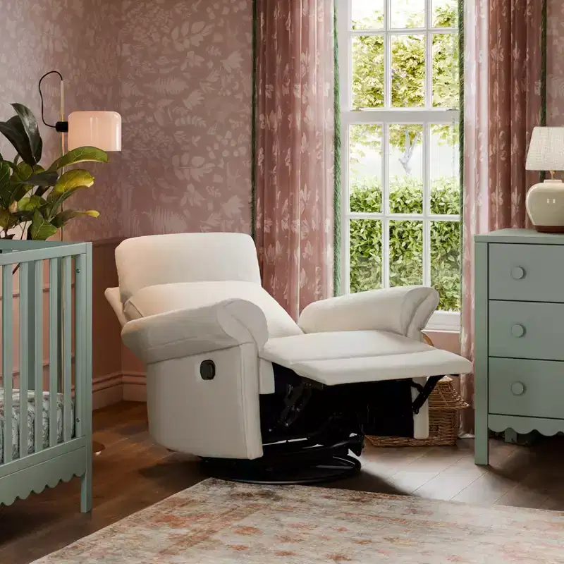 Recliner and Swivel Glider with Adjustable Headrest and Armrests