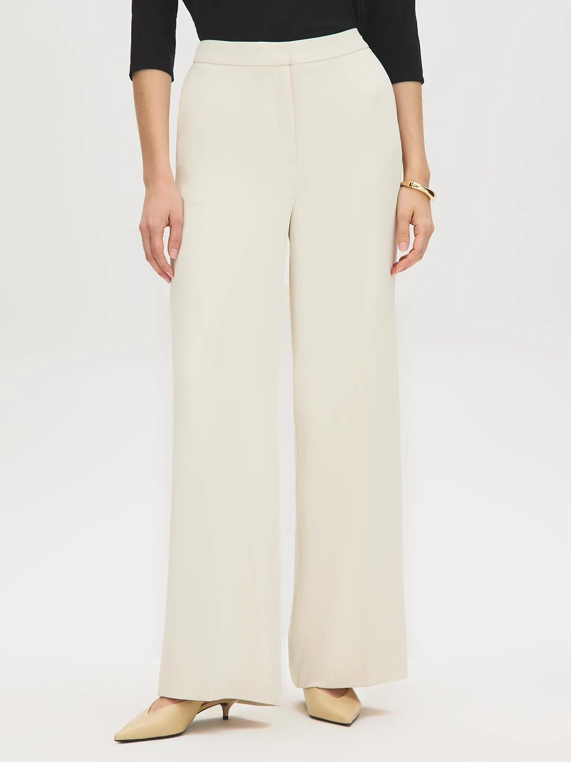 High-Rise Wide-Leg Trousers