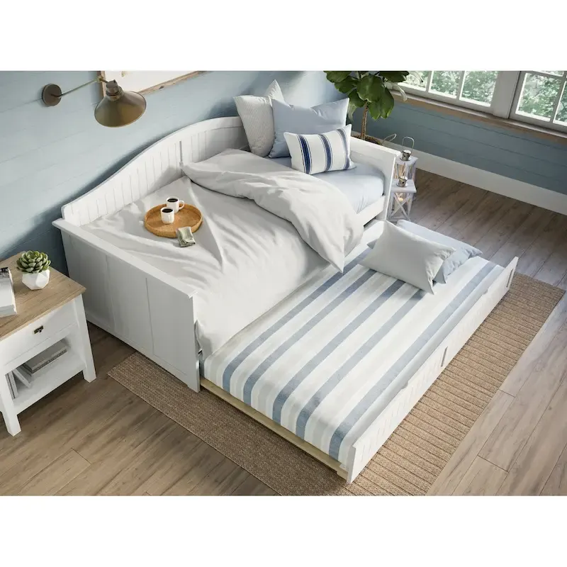 Twin Wood Daybed with Twin Size Trundle