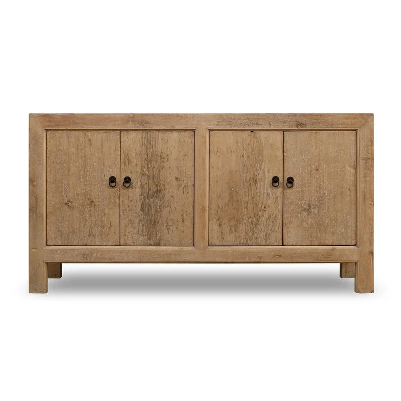 67 4 Door Sideboard, Weathered Natural