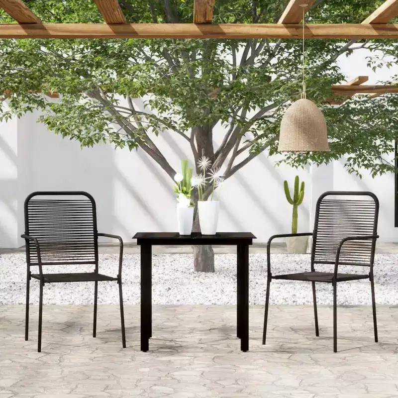 vidaXL Patio Dining Set Outdoor Dining Set Garden Table and Chair Set