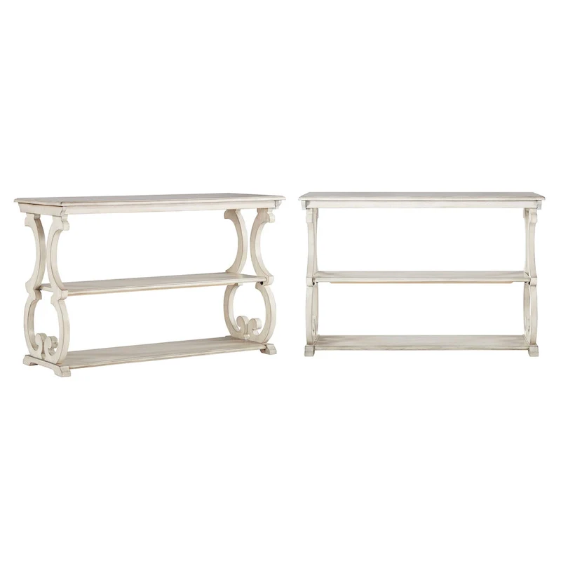 Eldoria Wood Scroll Sofa Table