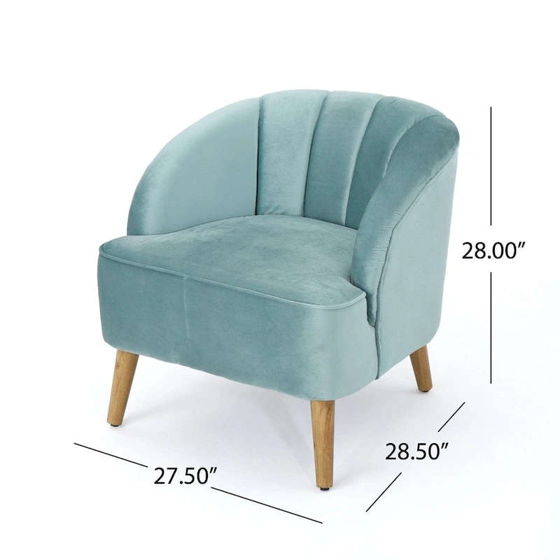 Amaia Modern Velvet Club Chair by Christopher Knight Home