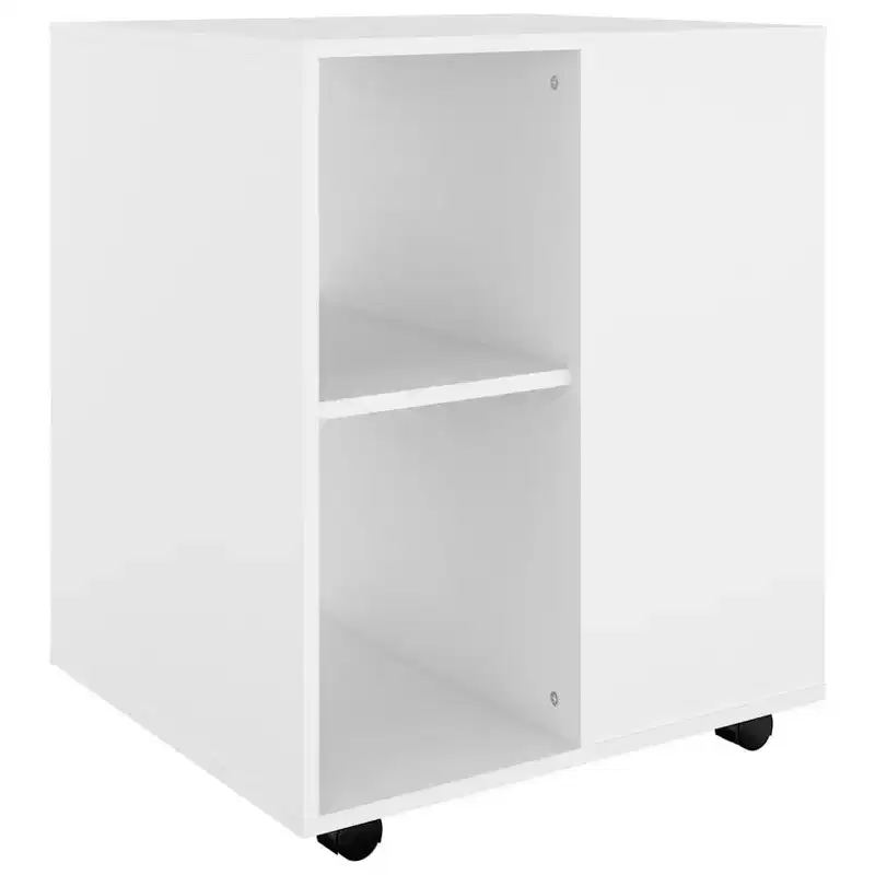vidaXL Storage Cabinet White Engineered wood Medium Sleek