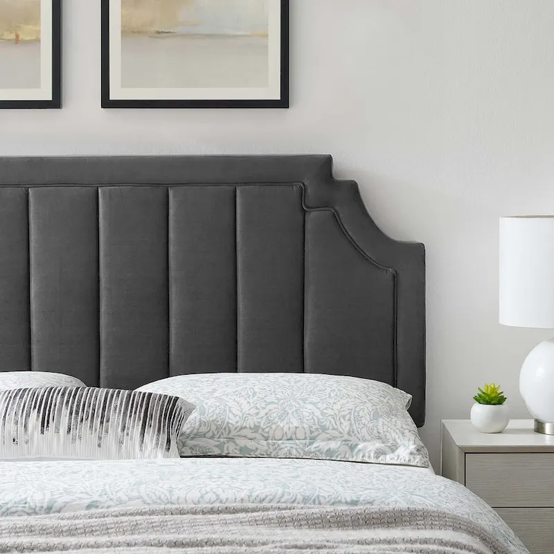 Channel Tufted Performance Velvet Full/Queen Headboard