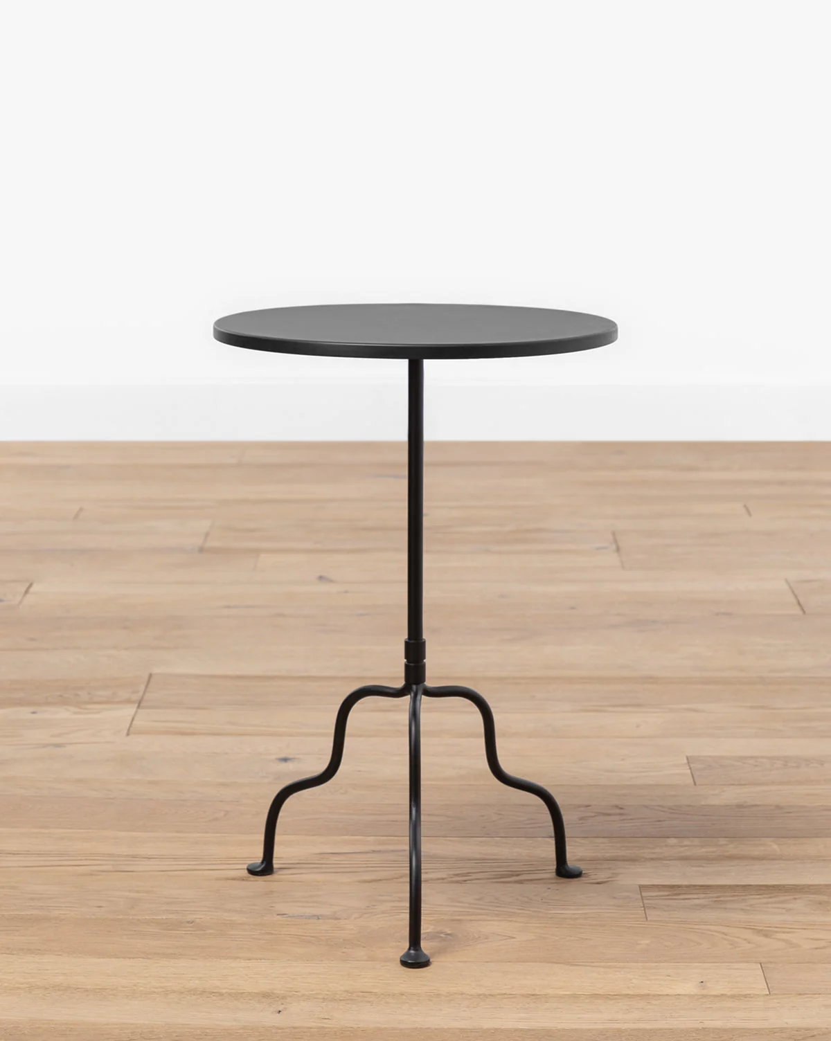 Industrial Iron Side Table with Refined Design for Living Room