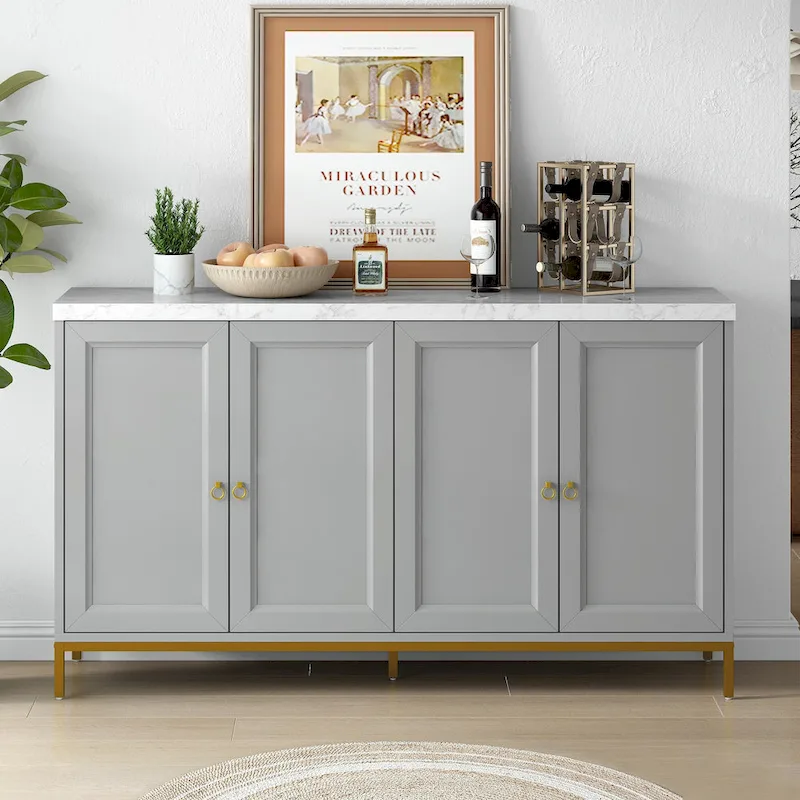 59 Sideboard Buffet Cabinet with Adjustable Shelf
