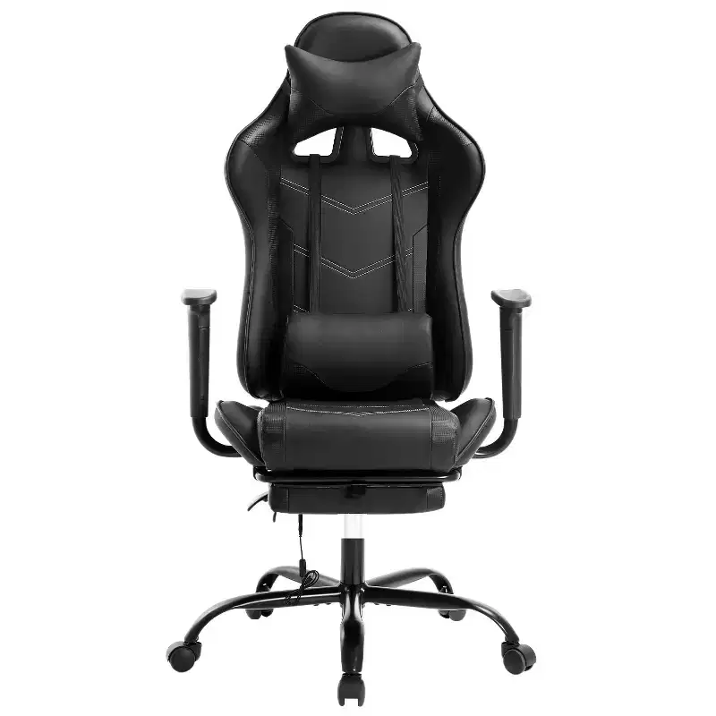 FDW Racing Gaming Chair Video Game Chairs with Computer Desk PU Leather Headrest Lumbar Support & 360-Swivel Seat