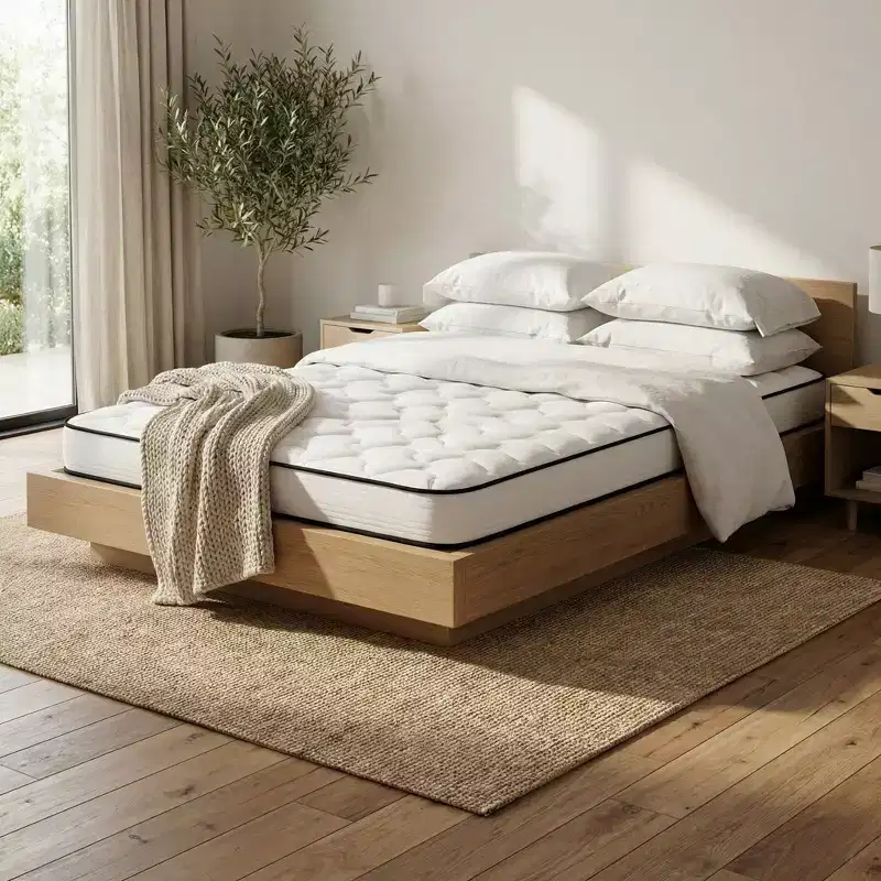 Atlas Mattress 6 Twin Innerspring Mattress, Breathable Cover, Medium Firmness