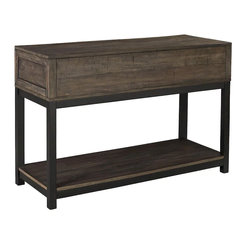 Casual Sofa Table in Grayish Brown