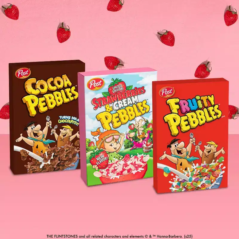 Post PEBBLES Strawberries and Cream Breakfast Cereal - 18.5oz