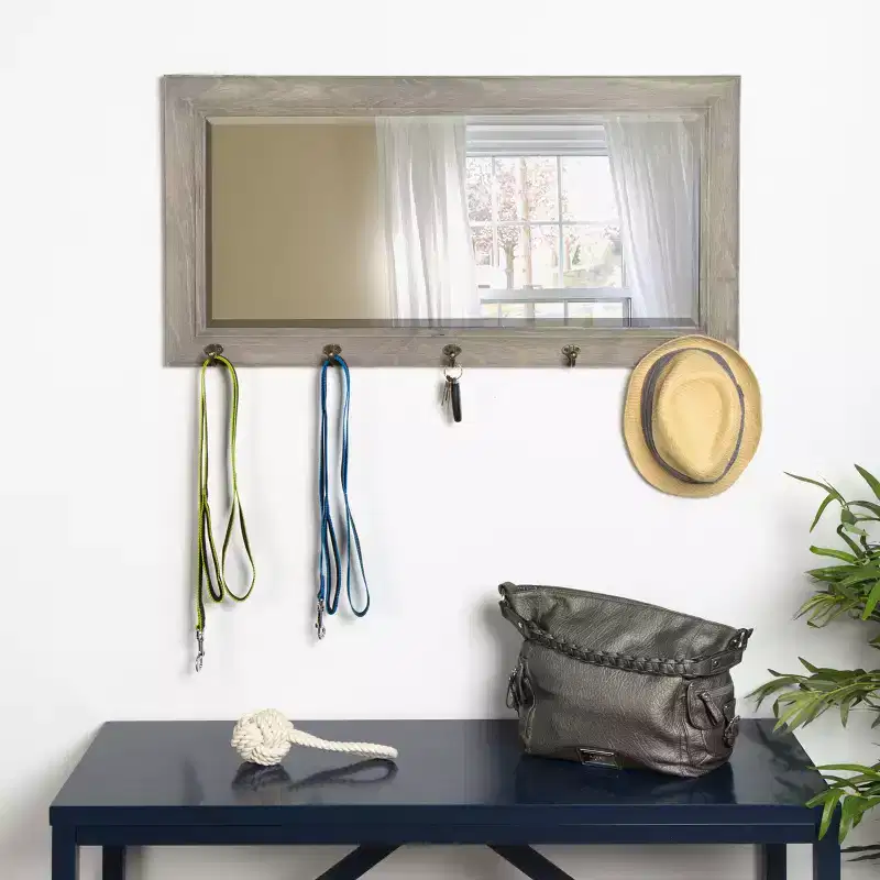 36 x 18 Pub Mirror with Metal Hooks