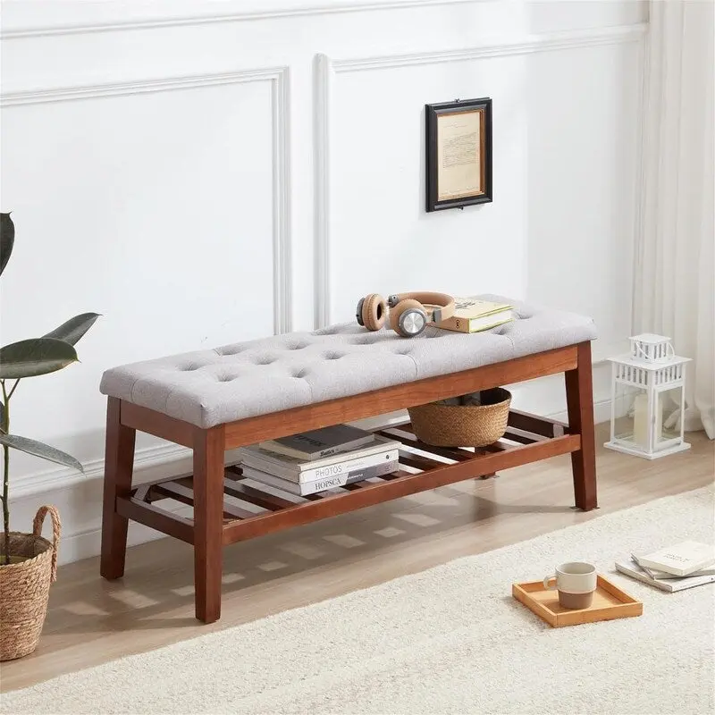 Shoe Bench Entryway - 43.3D x 14W x 18H