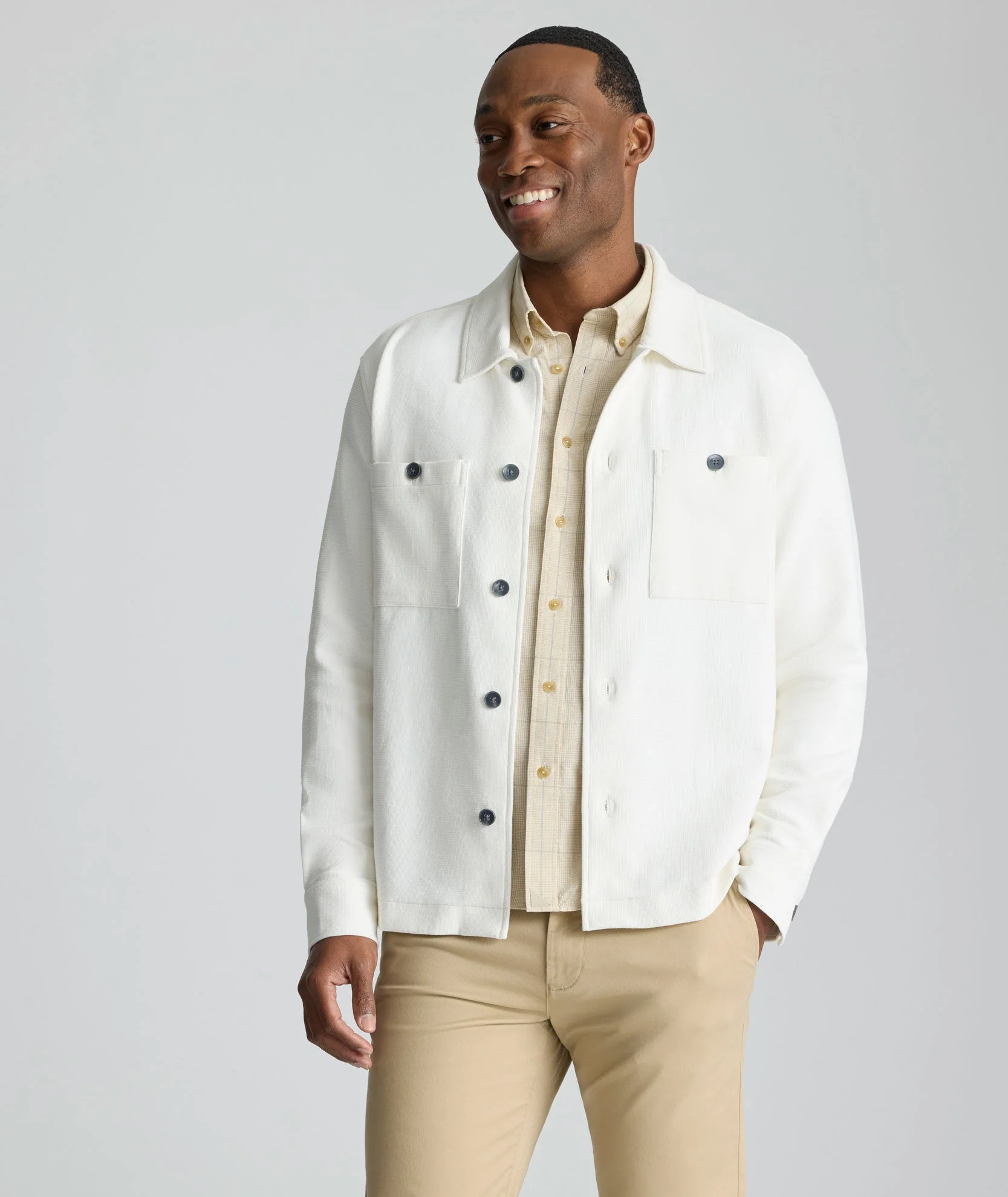 Knit Cotton Overshirt