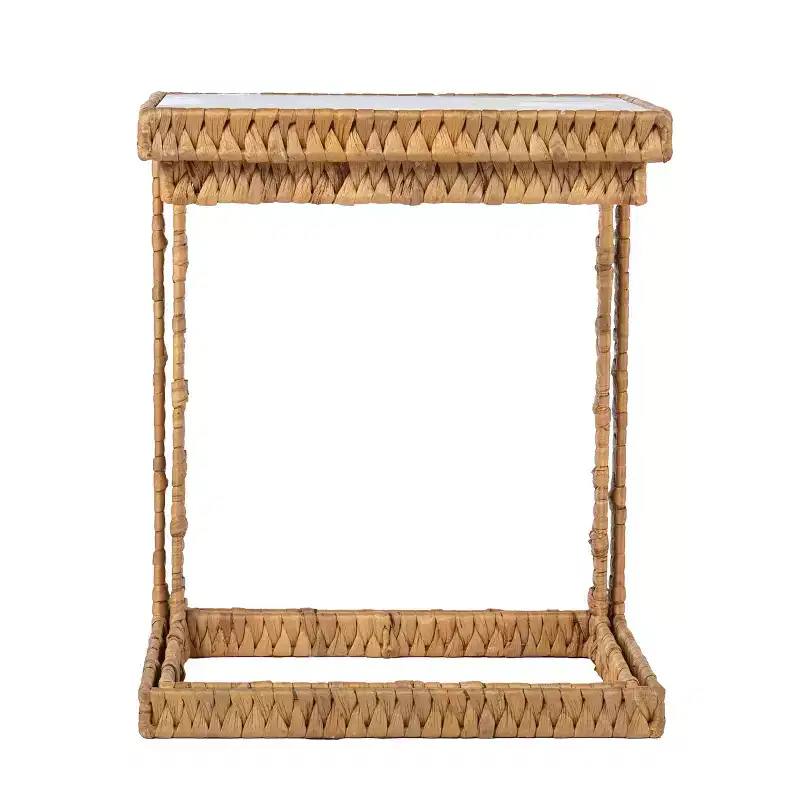 Ismaya Water Hyacinth Nesting C-Tables - 2pc Set - Natural - SEI