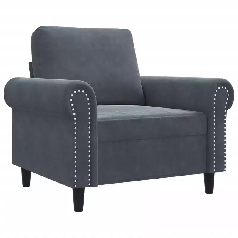 Sofa Chair Accent Upholstered Club Armchair for Living Room Velvet