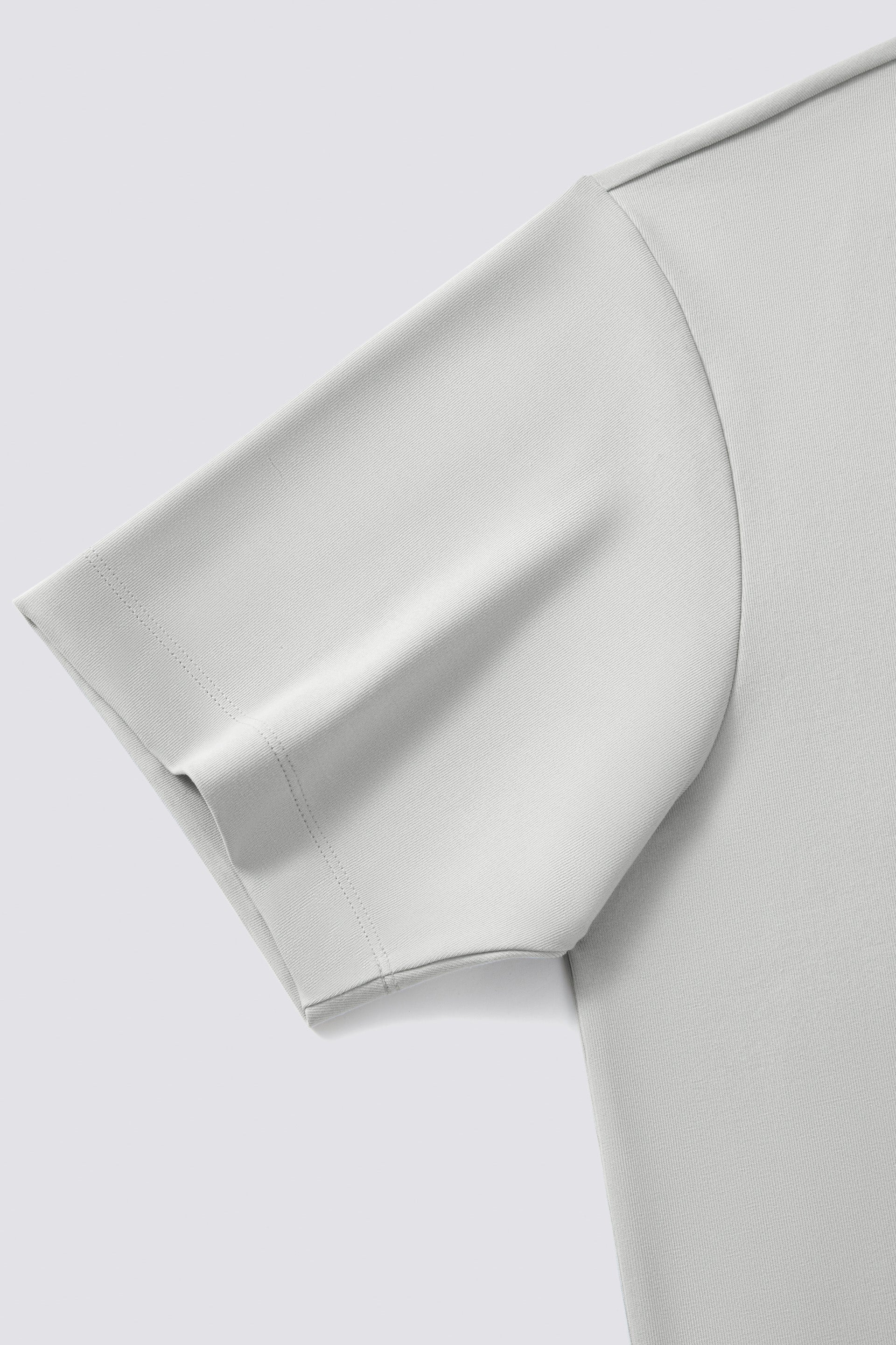 Zip-Up Polo – Grey