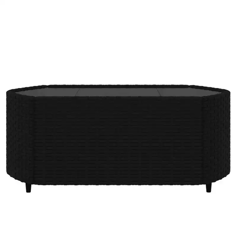 vidaXL Patio Furniture Set Modern Lounge Set with Cushions Poly Rattan