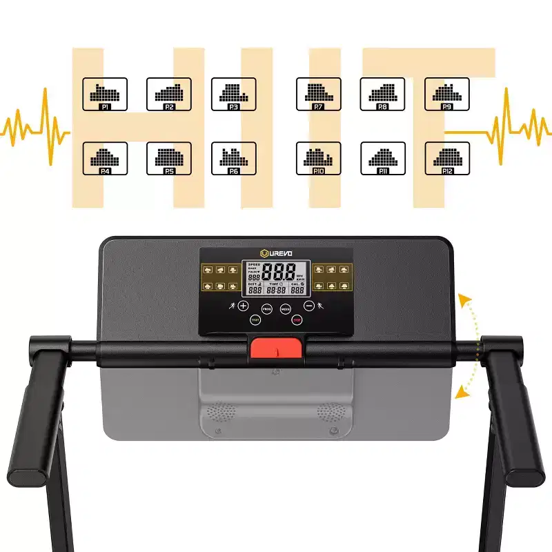 UREVO Folding Mini Electric Walking Pad Treadmill