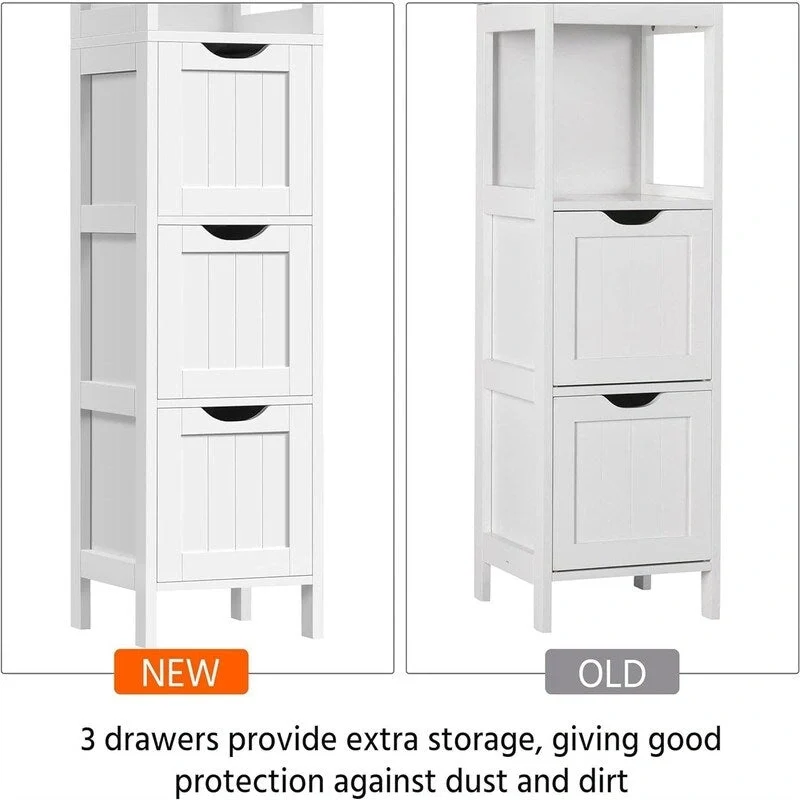Bathroom Tall Cabinet - 12D x 12W x 56H