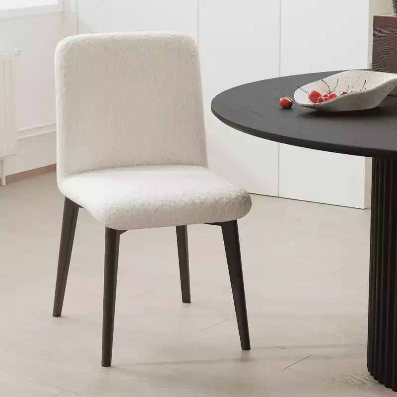 Dining Chair with Natural Wood Legs for Kitchen and Dining Area