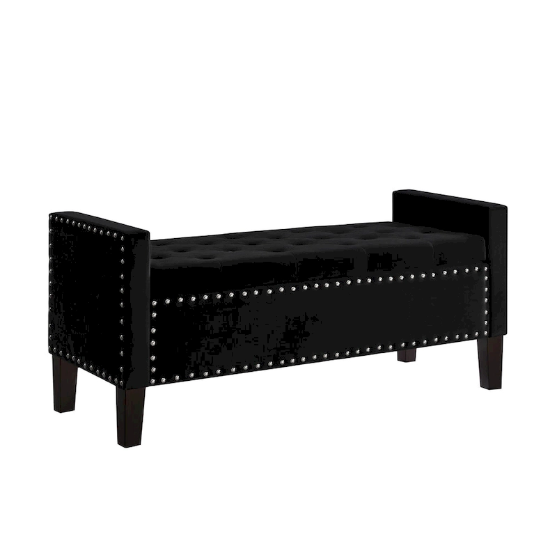 Entryway Living Room Soft Padded Seat with Armrest,Bed Bench
