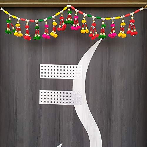 Premium Colorful Beads Handmade Door Toran for Door Home Decoration and Diwali Decoration (Multicolored)- 36 Inch