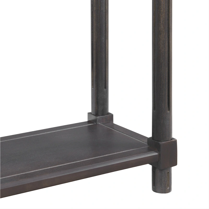 NewRidge Home Goods Harrison Narrow Side Tables, Espresso, Set of 2