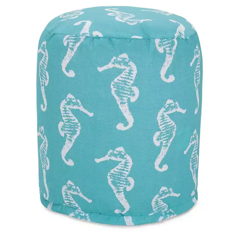 Round Pouf Sea Horse