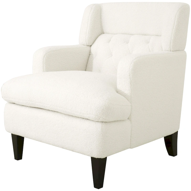 Nabo Modern Fabric Accent Chair with Cushion Back by Christopher Knight Home