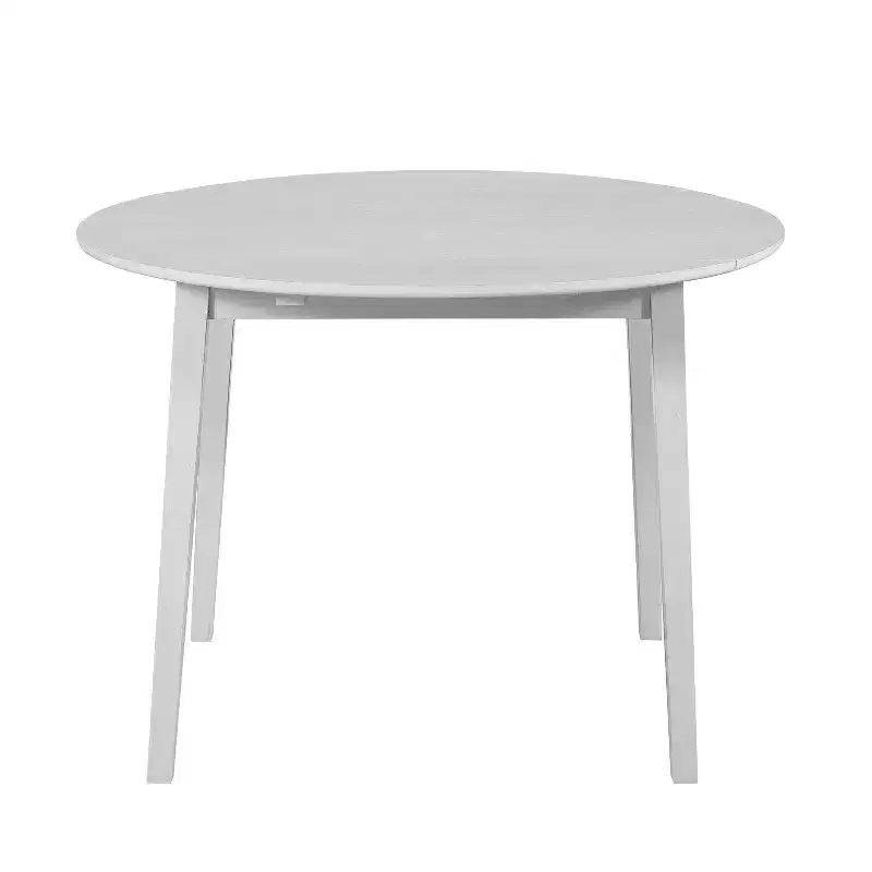 Drop Leaf Dining Table, White, Extendable, Space-Saving, CSA Certified, Seats 4