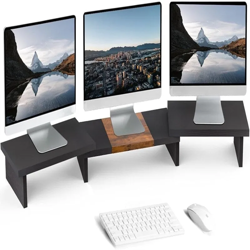 Triple Dual Monitor Stand Riser