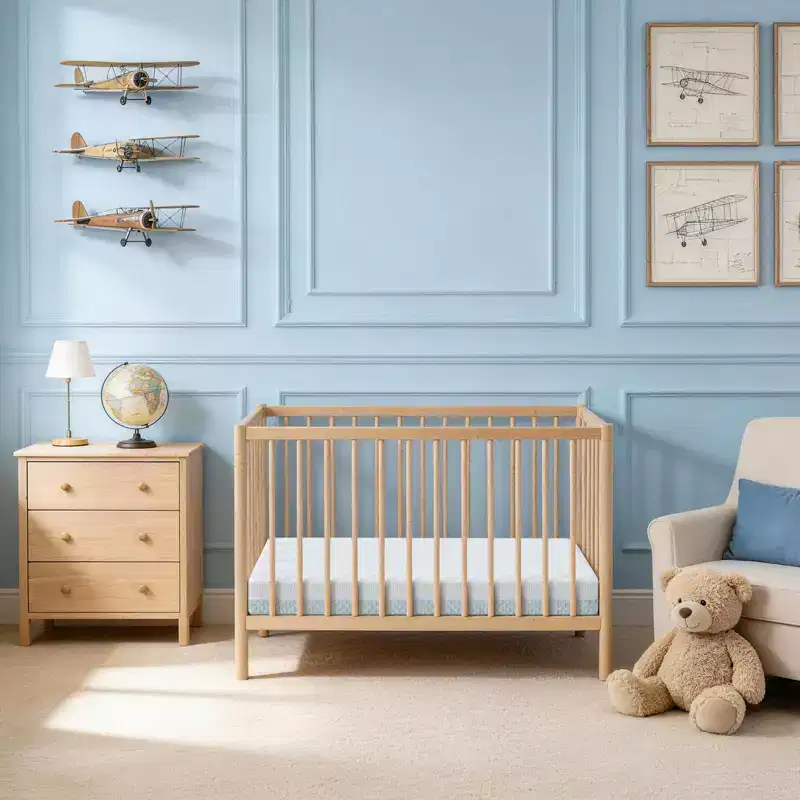 Mini Crib Mattress 38x24x4, Breathable Lyocell Cover, Gel Memory Foam, 2-Stage Design