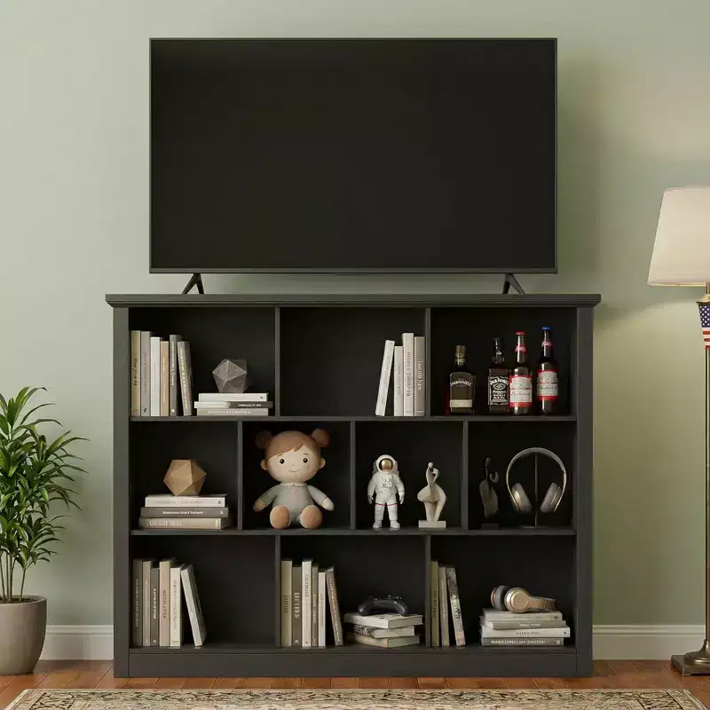Besiost 10 Cubes Storage Bookshelf, Floor Standing Bookcase