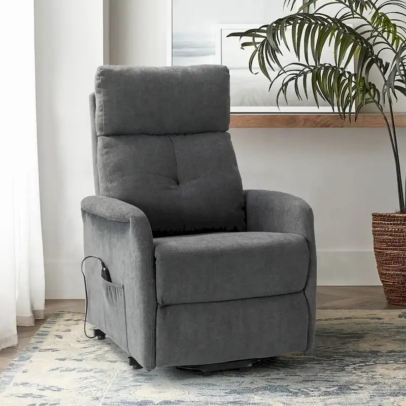 Elisa Power Remote Lift Assist Recliner with Metal Base
