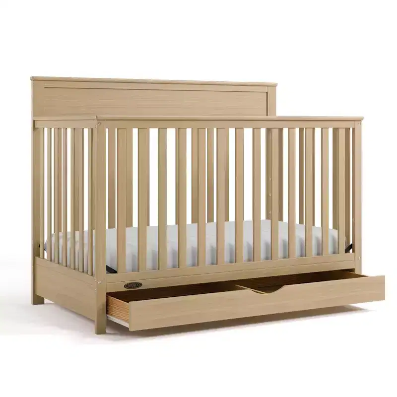 5-in-1 Convertible Crib with Drawer