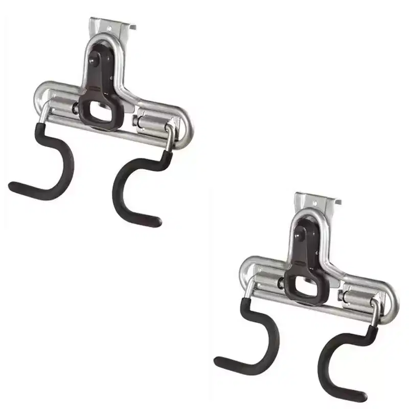 Rubbermaid FastTrack Wall S Hook 2 Handle Tool Storage Organizer Rack (2 Pack)