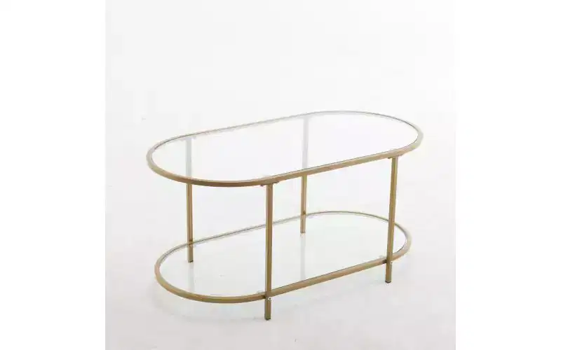 Oval Glass Coffee Table