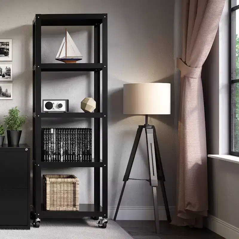 Space Solutions 72 5 Shelf Steel Decorative Bookshelf